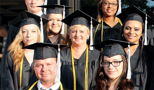 Smiling WPCC Grades at Commencement Exercises