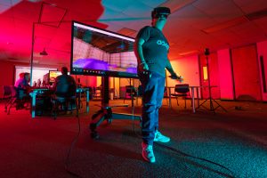 Student with VR Goggles