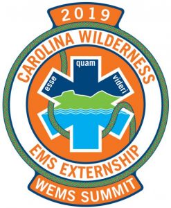 Logo for the 2019 Wilderness Rescue EMS Summit, scheduled for September 21 and 22, 2019