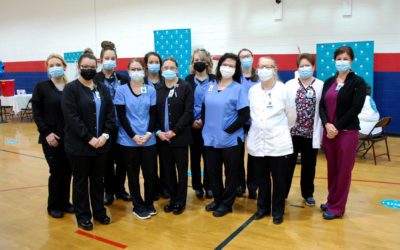 WPCC Nursing students volunteer at COVID-19 vaccination clinic
