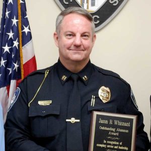 Captain Jason Whisnant receiving his award