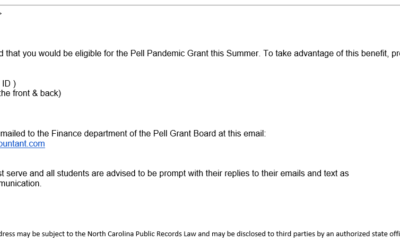 Alert for Phishing E-Mail