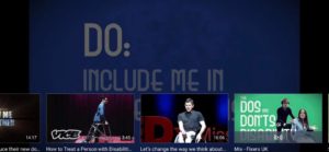 Example of YouTube video