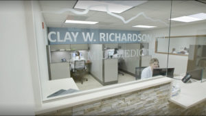 Image of clay w richardson, md family medicine practice center with students