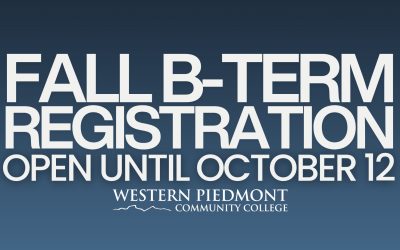 B-Term Registration Open Through October 12!