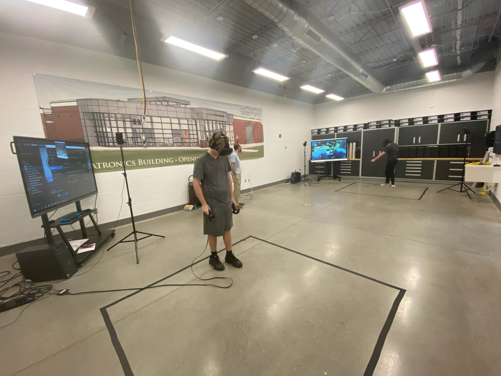 Students are editing video on computers