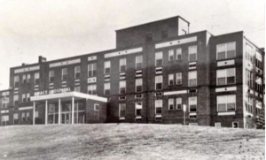 black and white image of grace hospital