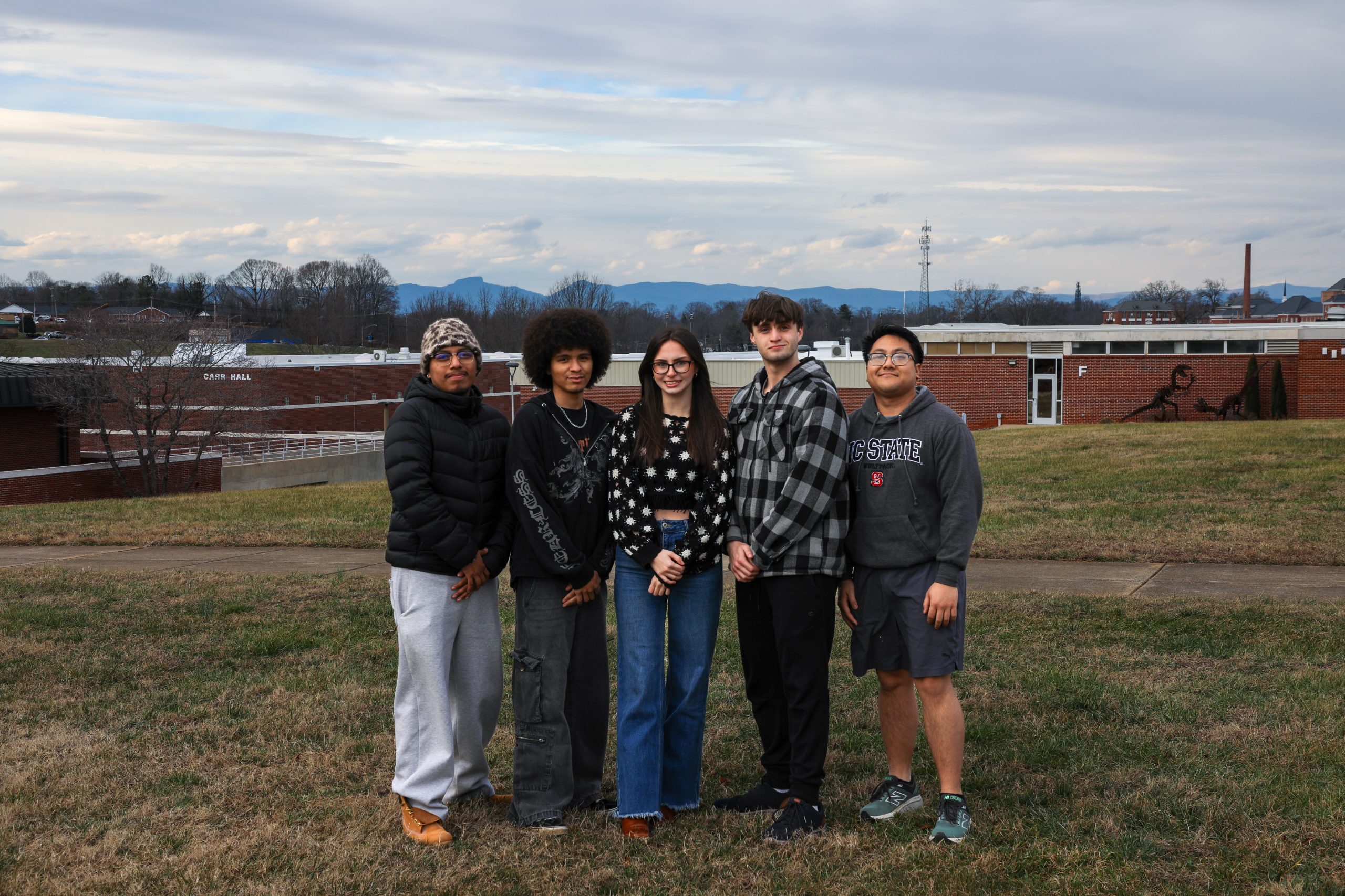 Image of 5 students smiling for a photo