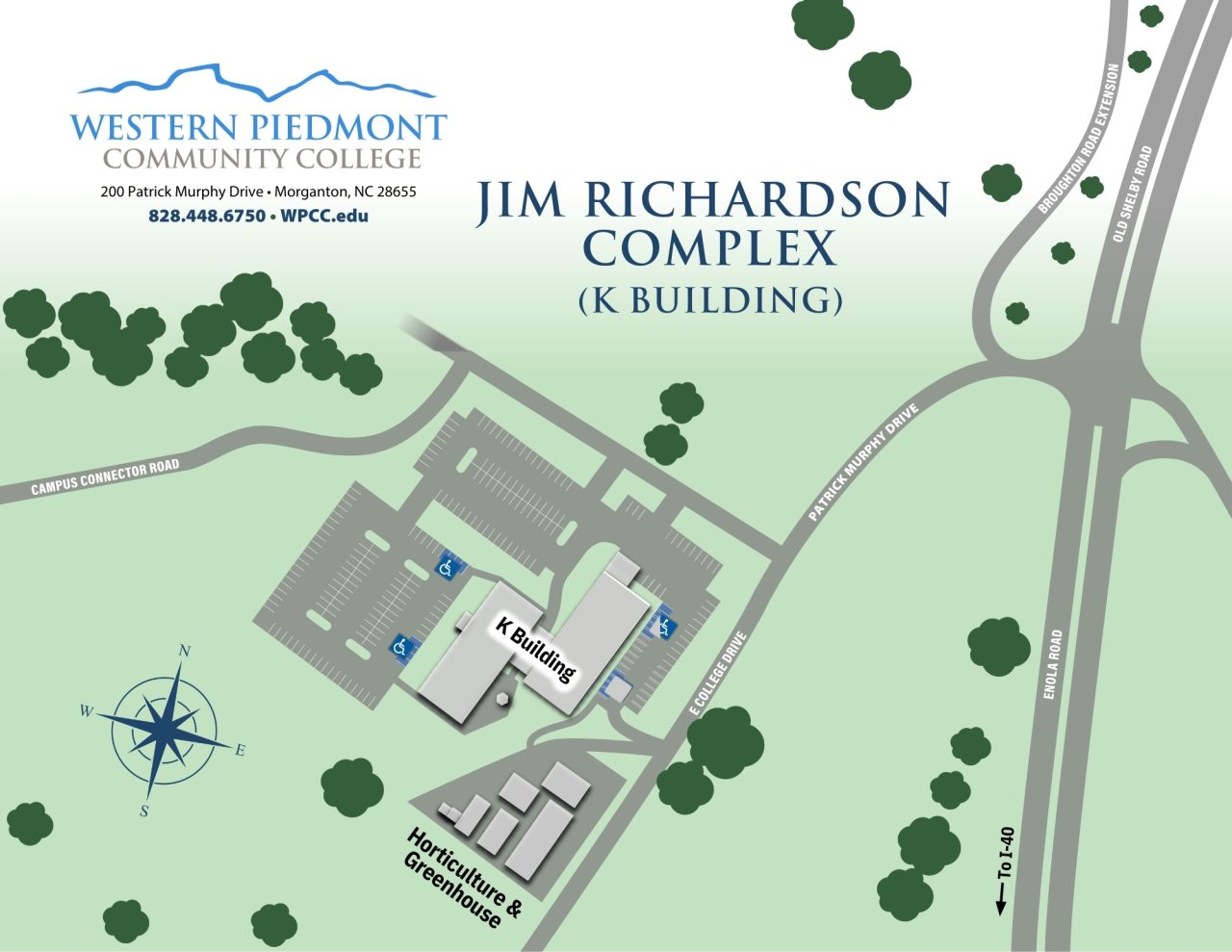 campus map of k building